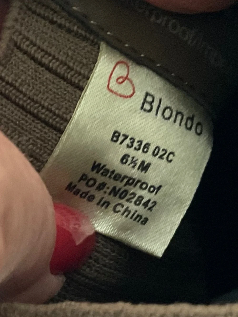 BLONDO Hallie Waterproof Boots in Dark Taupe Size 6.5 NEW